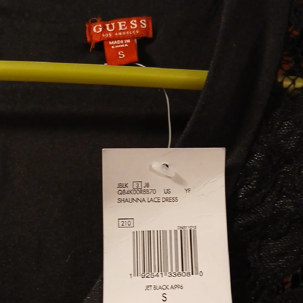 Guess Black Long Sleeve Lace Dress - Picture 3 of 3